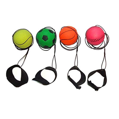 Kids Toys Bouncy Finger Band Ball Elastic Rubber Ball For