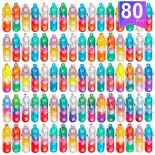 12/24/80Pcs Mini Pop Fidget Toys Bulk Party Favors for Kids