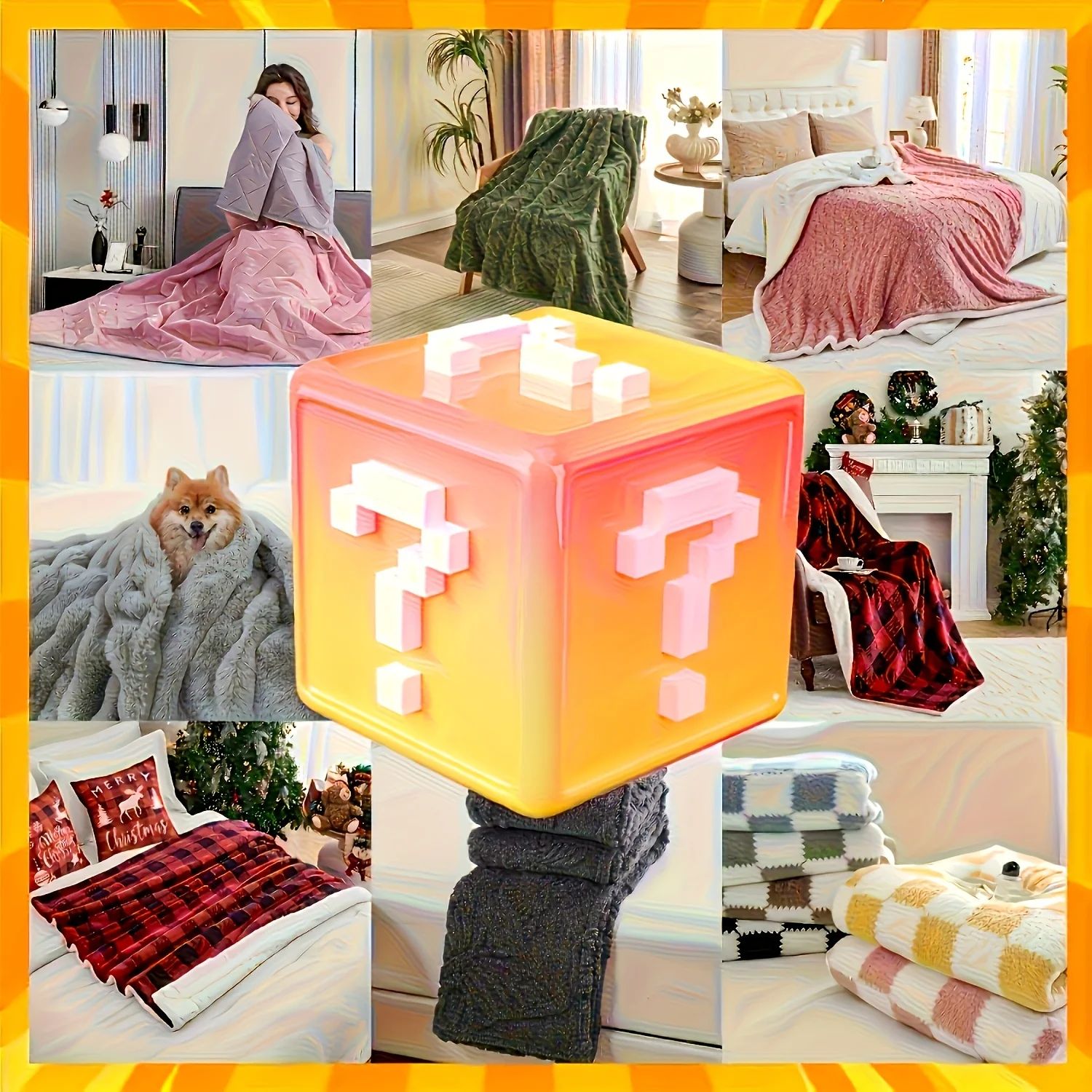 Cozy Surprise Throw Box – Random Selection of Plush,Knit Bl