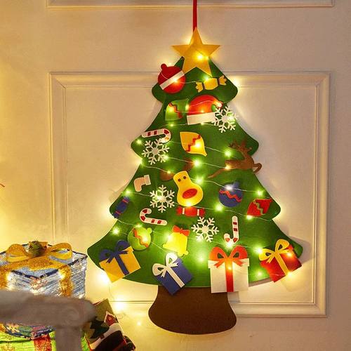 Kid 3D Felt Christmas Tree Kit For Children Montessori Toy H