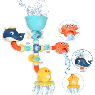 Baby Bath Toys Bathtub DIY Pipes Tubes Bath Time Water Game