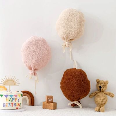 Baby Teddy Velvet Balloon Photography Accessories Newborn So