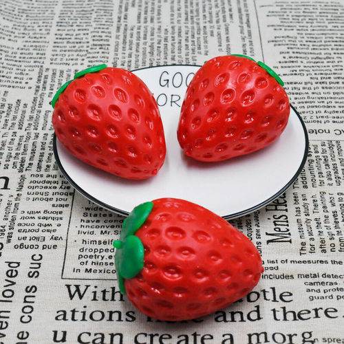 Simulation Fruit Strawberry Pinch Music Tpr Decompression De