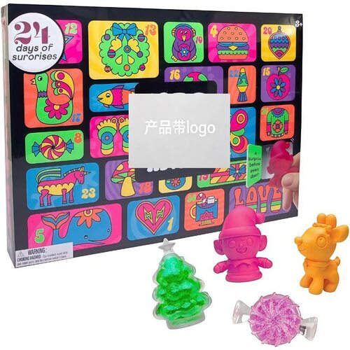 Nee Doh Ned Advent Calendar Blind Box Soft Pinch Music Decom