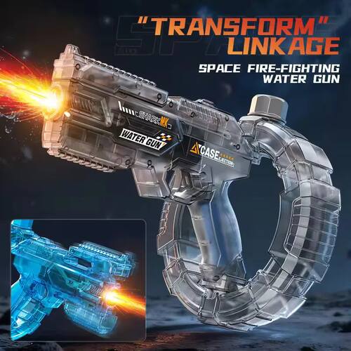 Space Electric Water Gun Energy Ring Burst Transformation LE