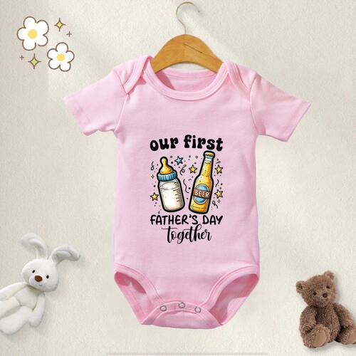100% Cotton Baby Clothes Bodysuit Daddy I Love You Happy Fat