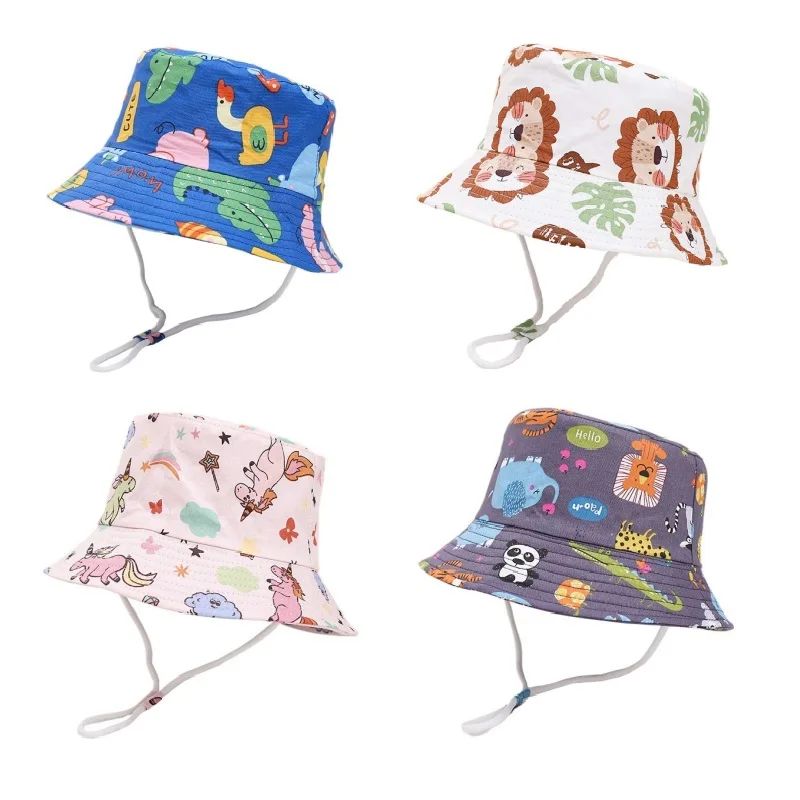 New Children Bucket Hats Panama Summer Baby Sun Hat for Girl