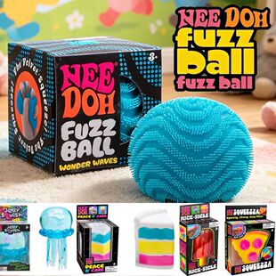 NeeDoh Fuzz Ball Blind Box Series, Soft Fuzzy Stress Relief