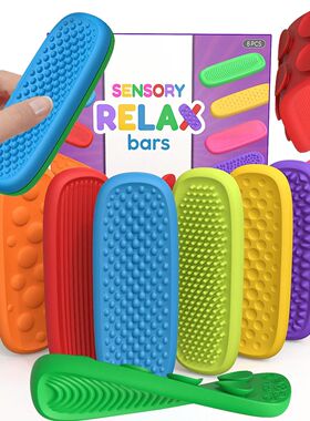 Silicone Sensory Strip Fidget Toys Kids Autism Decompression