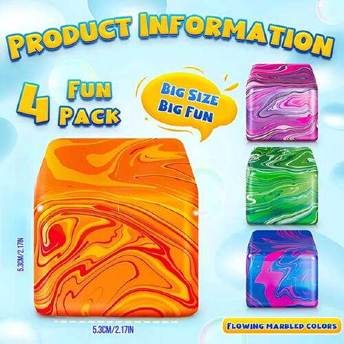 Needoh Snowflake Ice Cube Malt Sugar Squishy Blind Box Stres