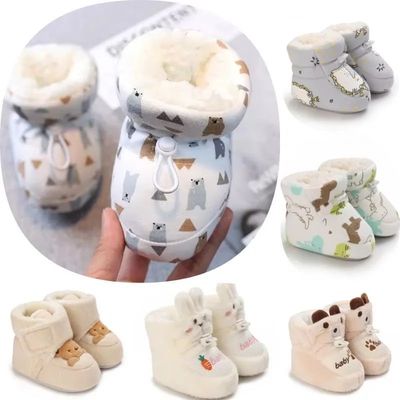 Winter Baby Boots Cartoon Soft Sole Anti-Slip Warm Toddler S