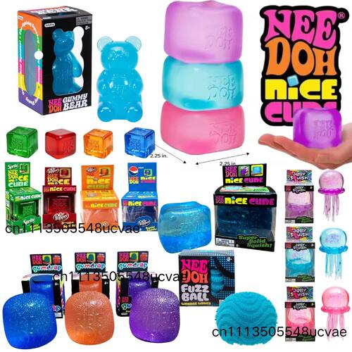 Schylling Needoh Nice Cube Sensory Fidget Cube Stress Relief
