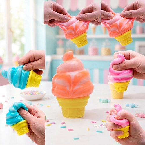 High-quality Ice Cream Kneading Tpr High-value Cone Decompre