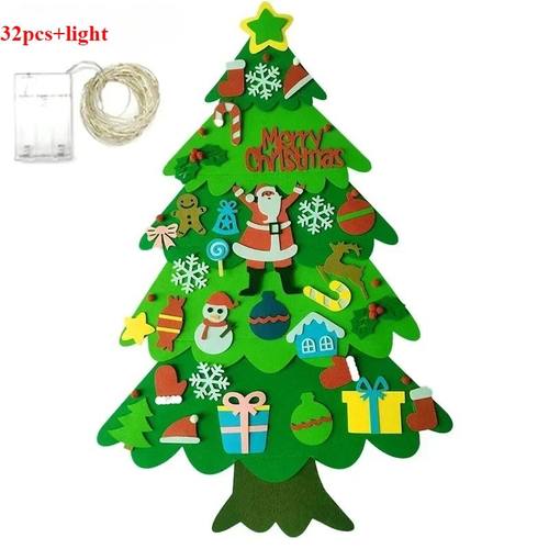 Creative DIY Felt Christmas Tree Kit Kids Activity for Home