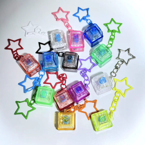 Star Pendant Single Key Luminous Decompression Toy Christmas