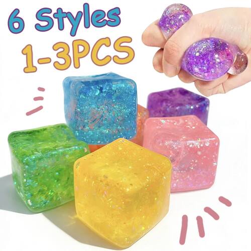 1/2/3P Maltose Cube Stress Squishy Toy Decompression Vent Ic