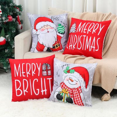 4pcs Christmas Pillow Covers Christmas Party Decoration 2025