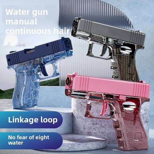 Manual Water Gun Large Capacity Water Pistol Beach Outdoor T