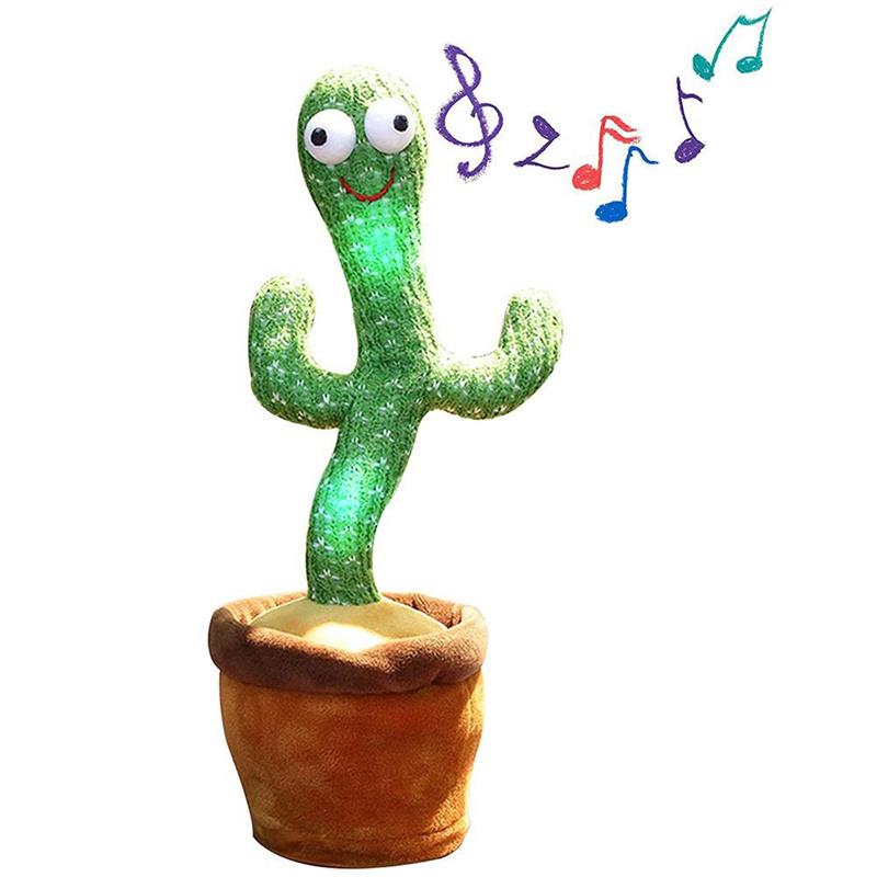 Lovely Dancing Cactus Doll Talking Toy Electron Plush Toy Sp