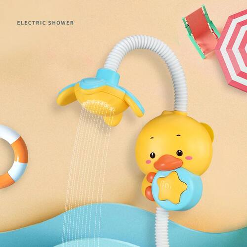 New Cute Water Spray Duck Shower Electric Bath Toy Interacti