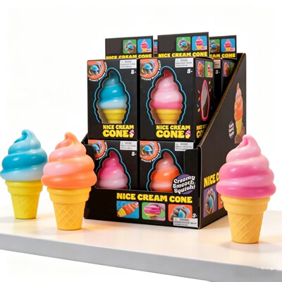 Ice Cream Torch Ice Cream Cone Shape Soft Adorable Toy Decom
