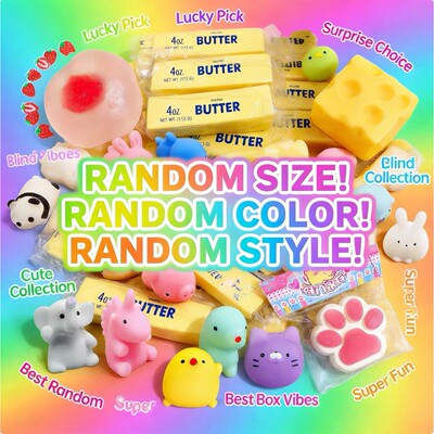 Mysterious 6-24pcs Random Fidget Toys Blind Box Set Antistre
