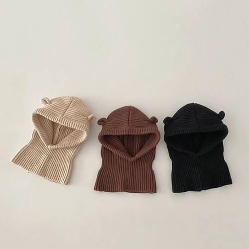 Korea Style Baby Knit Hat Scarf Winter Autumn Kids Beanie Ca