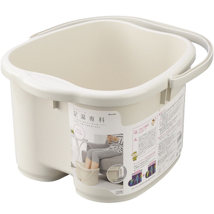 日本进口inomata泡脚桶洗脚盆家用按摩足底加高手提足疗养生桶