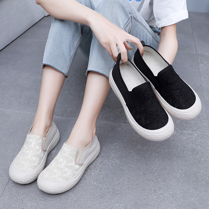 厚底渔夫鞋小香风休闲单鞋懒人鞋