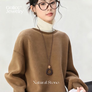 轻奢小众毛衣链大气高档高级感挂绳脖子配饰毛衣项链长款女士气质