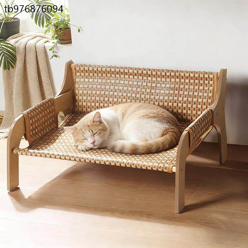 夏季猫窝四季通用凉席猫床吊床新型猫窝猫咪睡窝安全感夏天透气大
