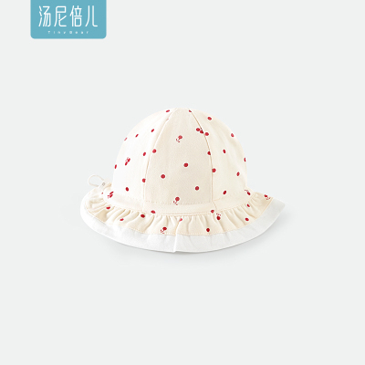 汤尼倍儿 婴儿帽子夏薄款纯棉防晒太阳0-3-6可调节春秋宝宝遮阳帽 — 8
