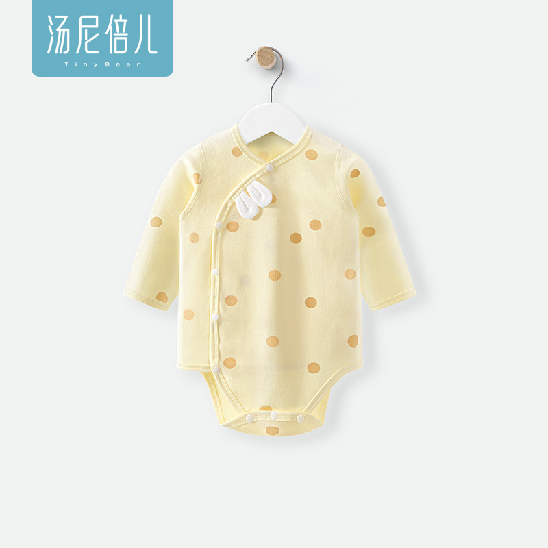 汤尼倍儿新生婴儿包屁衣纯棉春秋