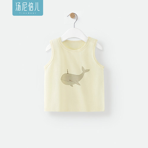 汤尼倍儿婴儿纯棉T恤无袖背心夏