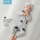 宝宝外出加厚保暖哈衣服爬服 汤尼倍儿婴儿连体衣秋冬季 糯米绒