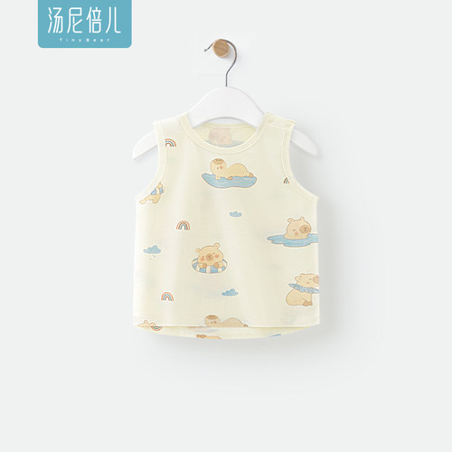 汤尼倍儿宝宝背心上衣夏季纯棉