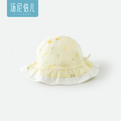 汤尼倍儿 婴儿帽子夏薄款纯棉防晒太阳0-3-6可调节春秋宝宝遮阳帽 — 5