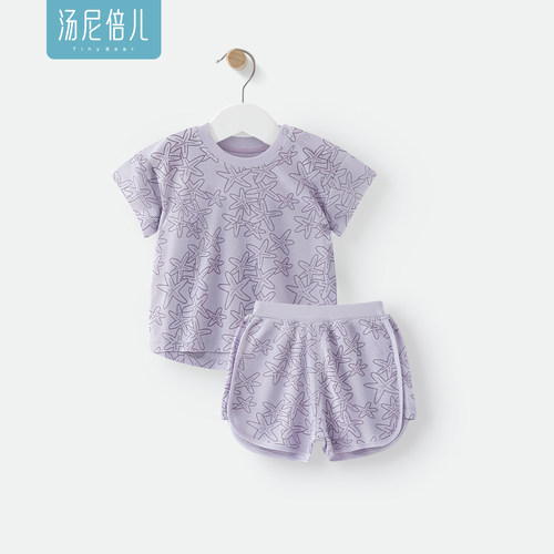 汤尼倍儿婴儿短袖短裤分体套装夏