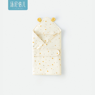 初生婴儿纯棉抱被宝宝包巾春秋 包单夏季 汤尼倍儿新生儿包被四季 款