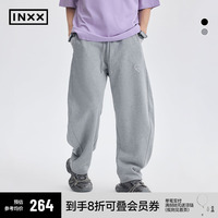 【INXX】APYD 简约美式卫裤男宽松镰刀裤运动休闲直筒针织长裤女