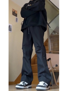 防水防寒冲锋裤男款冬季加绒潮牌裤子潮牌痞帅炸街东北滑雪工装裤