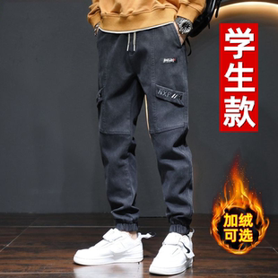 夏季13青少年休闲长裤子12岁男孩15初中高中学生14大童薄款运动裤