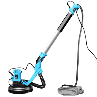 巴索自吸无尘墙面打磨机电动砂纸机抛光机长杆磨砂磨墙机未来万家