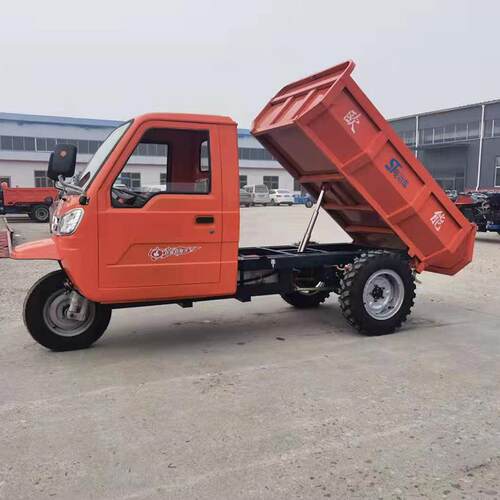 矿用载重王电动三轮自卸车 2吨工地载货运输车 电量大