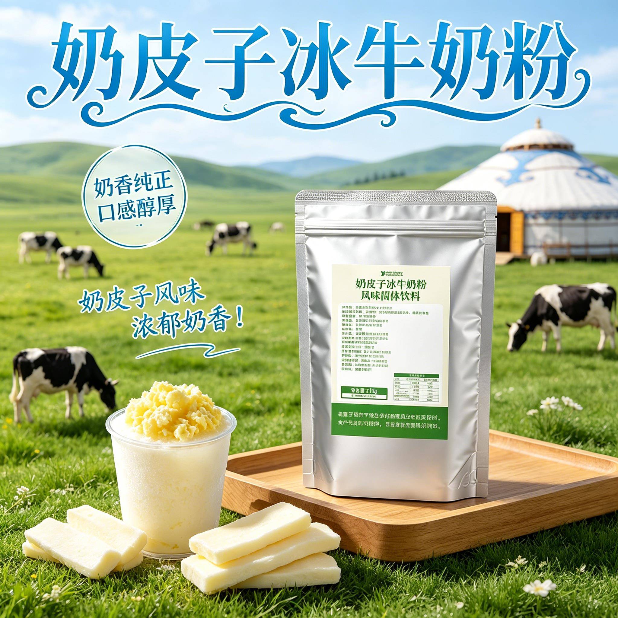 奶皮子冰牛奶粉网红夜市同款自制酸奶摆摊开店商用原材料速溶袋装