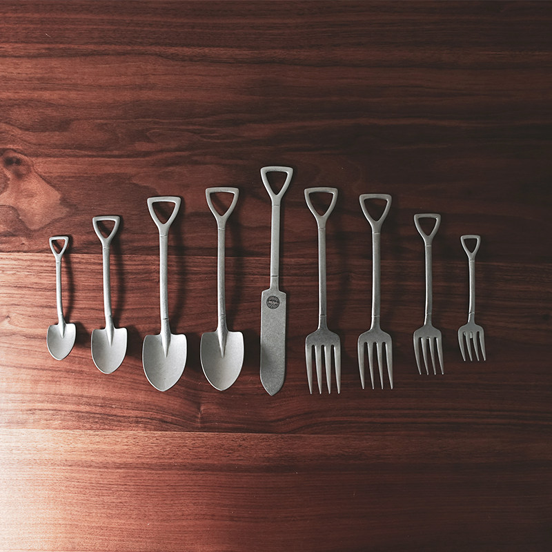 日本青芳制作所AOYOSHI 复古创意铁锹不锈钢餐刀餐叉西餐刀叉餐具,餐饮具,西餐餐具套装,淘宝优惠券,粉丝福利购,淘宝优惠卷