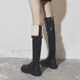 过膝长筒靴女小个子高筒瘦瘦靴2025年新款 冬季 加绒加厚雪地棉长靴