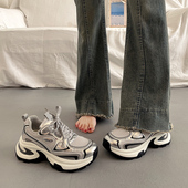 气质百搭厚底休闲运动鞋 新款 2026爆款 时尚 小个子增高老爹鞋 女春季