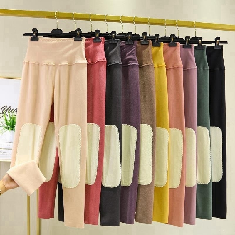 女秋冬双面德绒保暖长裤加绒加厚