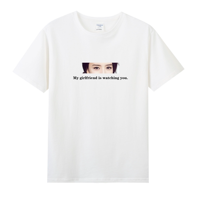 女朋友眼睛定制t恤短袖